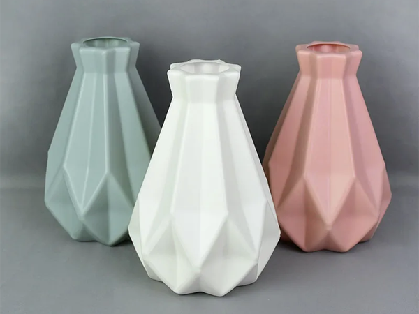 Jarron de plastico flor de esquina, jarron de esquina 20 cm