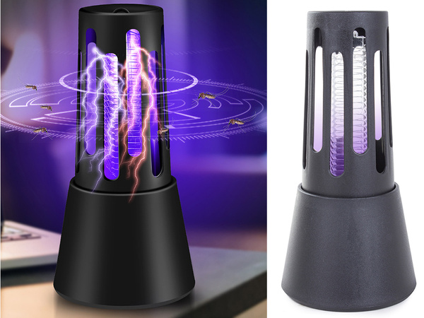 Lampe insecticide pour moustiques insectes mouches uv efficace 5w quiet brush