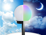 4x rgb solar garden ball lamp 10 cm