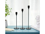 Portavelas glamour metal juego de mesa decorativo 3 pcs