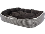 Lit pour chien doux confortable pelucheux avec coussin