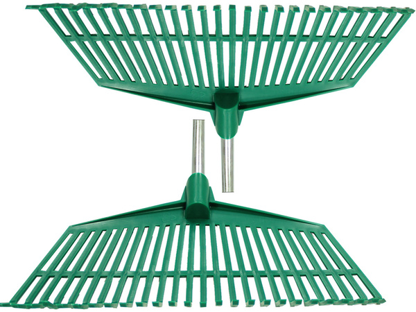 Sodo grėblys žolės lapams light plastic stem aluminium 40cm