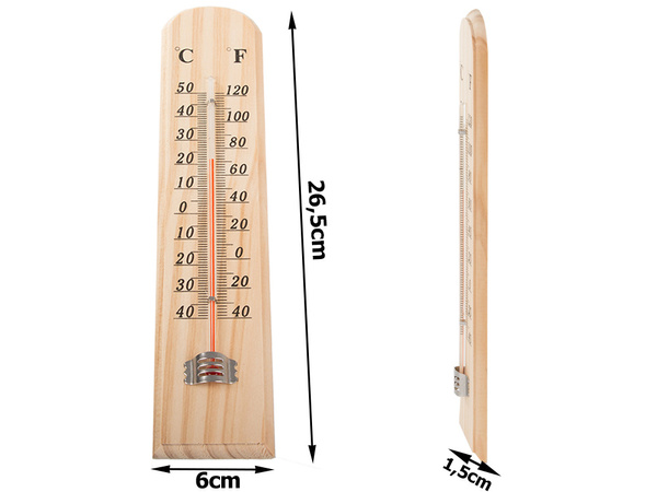 Thermometer wooden house large indoor outdoor