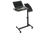 Laptop table on wheels adjustable desk