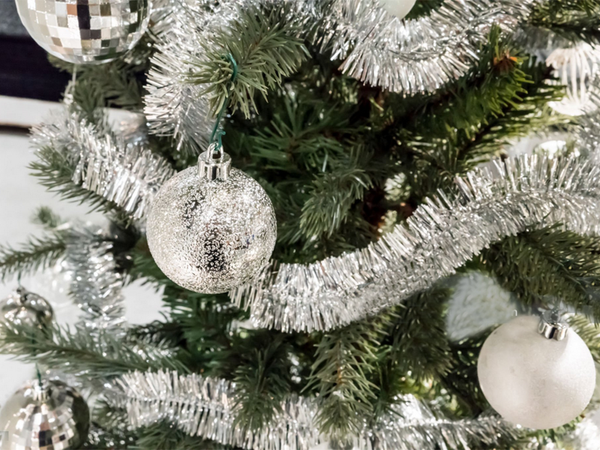 Chandelle de noël chaîne en argent de 2m