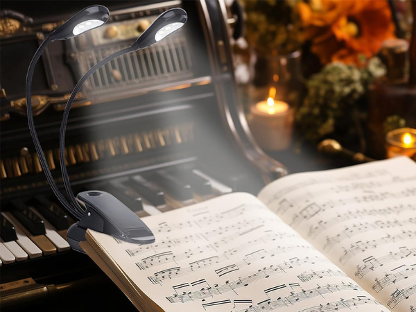 Klip vedl stolní lampa školní flexibilní čtení dvojitý klip