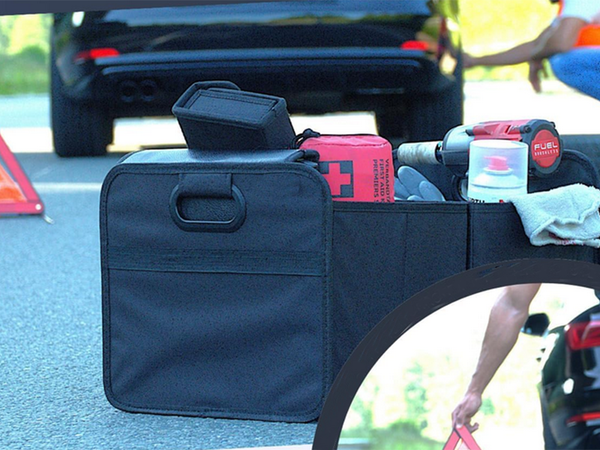 Grosser organizer für den kofferraum eines autokoffers versteifungsbox