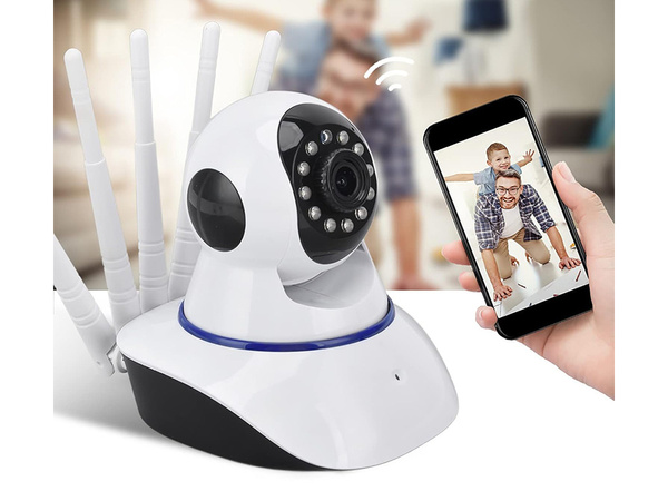 Ip kaamera wifi elektrooniline lapsehoidja pöörlev audio siseruumide liikumisandur