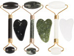 Rouleau de massage facial en jade plaque de rouleau