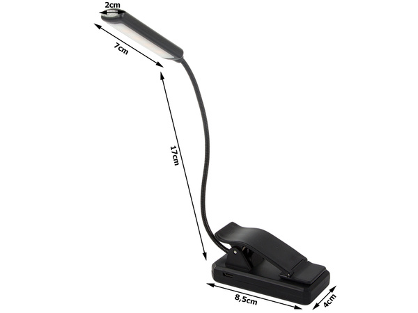 Svetlo na čítanie kníh usb nočné svetlo s klipom zdravé pre oči 9 led