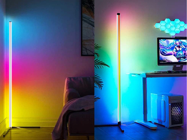 Lampă de pardoseală rgb cu led-uri de noapte aplication 1m