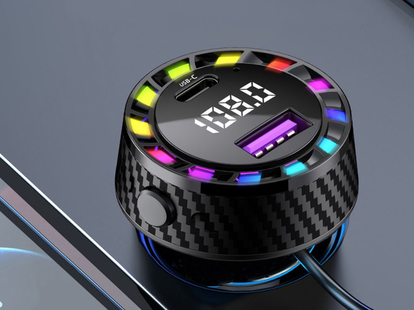 Auto lādētājs usb-c 14w un usb-a 15w cigarešu aizdedzinātāja ligzdai ātri