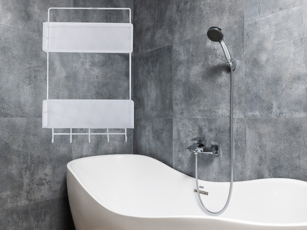 Kovový organizér závěsná police kuchyňská polička koupelnový věšák