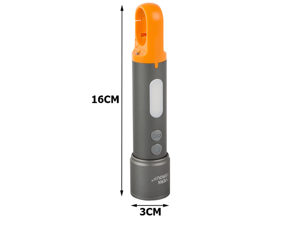 Vojaška taktična svetilka zoom coba tg cob usb