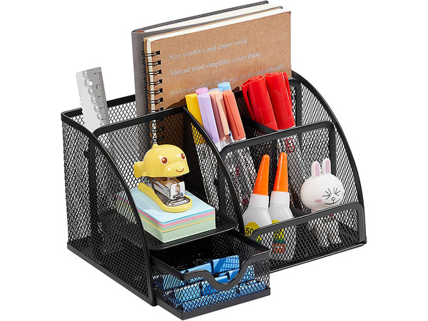 Desk organiser 6 compartment drawer