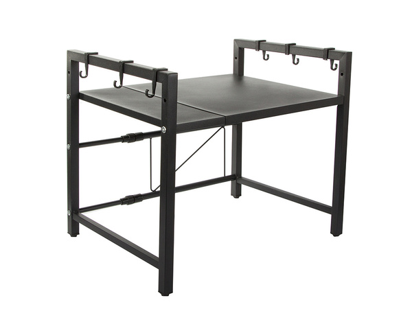 Stojan na mikrovlnnou troubu s nastavitelnou policí