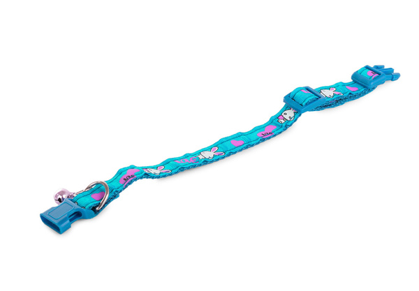 Látkový obojek pro psa kočku se zvonkem 1,5