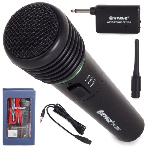 Vezeték nélküli karaoke mikrofon + állomás + kábel!