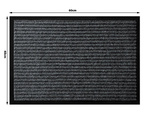 Rubberized doormat for shoes under the front door of the house 40 x 60