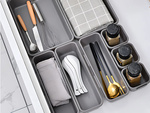 Set organizador 8pc bandejas baratijas cajoneras de plástico