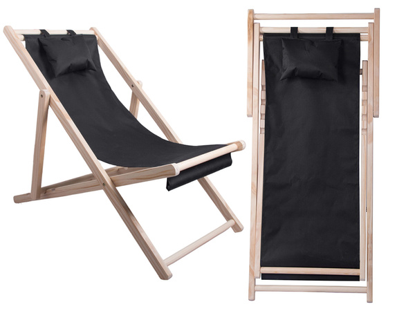 Liegestuhl aus holz strandstühle faltbar garten kissen strandstuhl