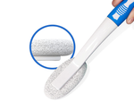 Pumice brush for bathroom cleaning
