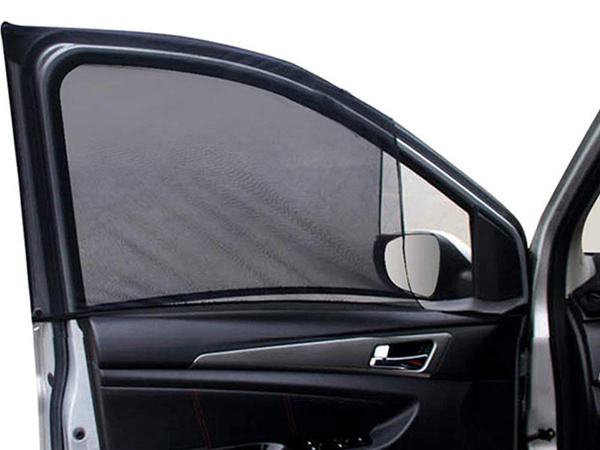 Rear window mosquito net for car black 2pcs