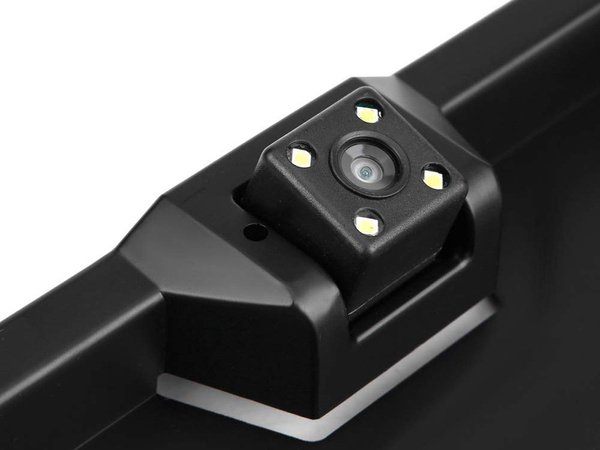 Reversing camera in number plate frame with ir