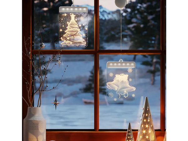 3d витраж украшение рождественские огни