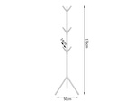 Floor standing clothes rack jackets floor stand metal white