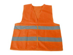 Reflective safety waistcoat orange