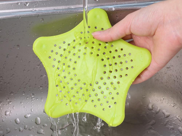 Silicone strainer strainer for sink shower drain