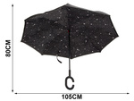 Umbrelă inversată umbrelă pliabilă inversată fire puternice solide în picioare