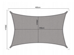 Sunshade dreptunghiular grădină impermeabil naviga 4x3m copertină