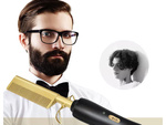 Electric comb hair straightener brush