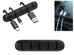Organizador de cables de escritorio soporte adhesivo