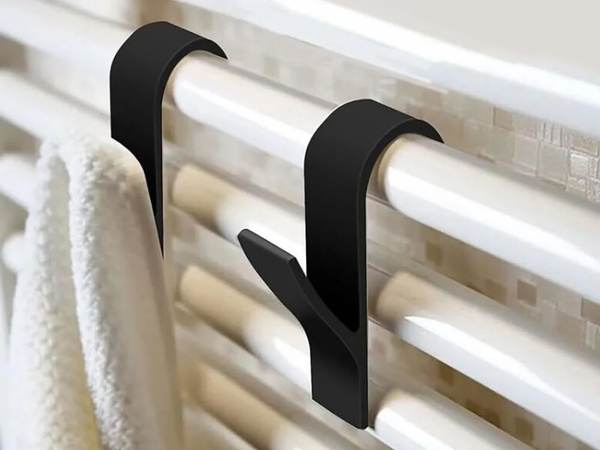 2x kopalnica kljuka za obešanje za radiator, radiator in kopalniško brisačo