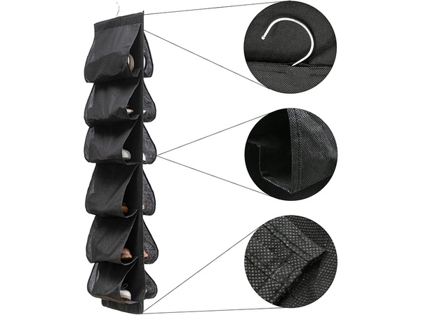 ОРГАНАЙЗЕР ДЛЯ ОБУВИ ДЛЯ ГАРДЕРОБА ПОДВЕСНАЯ ПОЛКА ДЛЯ ОБУВИ 12 ПАР