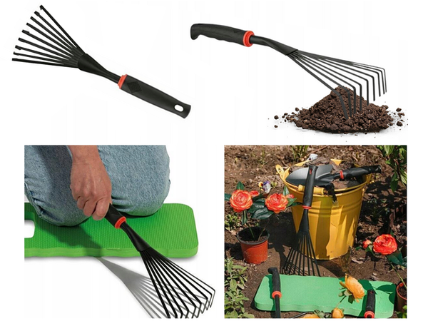 Gartengeräte-set schaufel harke klauenhacke 6 stück