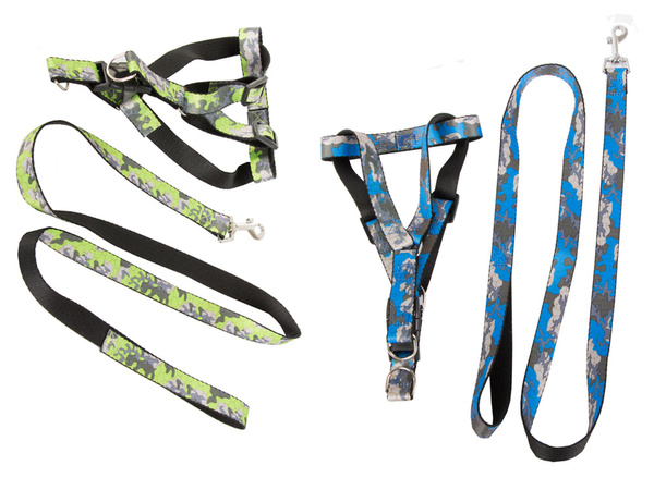 Laisse avec harnais harnais de marche pour chien chat taille ajustable confortable