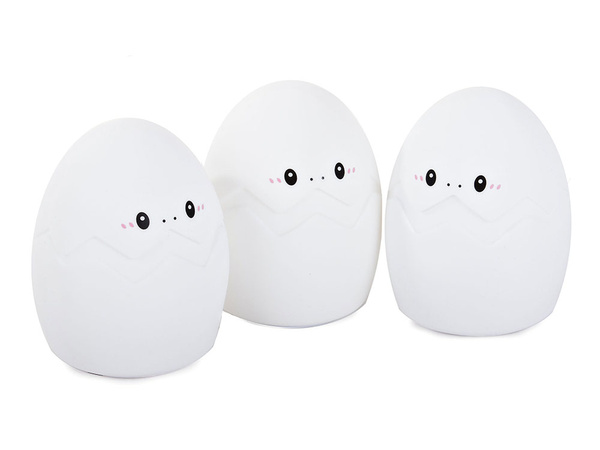 Luz nocturna infantil led huevo rgb mando a distancia usb