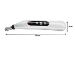 Acupuncture massager pen electrostimulator 5 tips lcd set