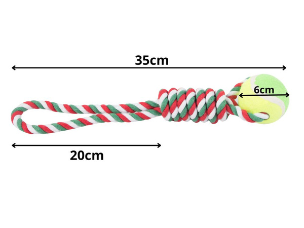 Pasja igrača igrača za vlečenje vrvi močna žoga