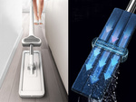 Mop płaski z wyciskaczem ręcznym 125cm chłonny składany szeroki mirkofibra