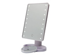 Oglindă cosmetică iluminată 16 led mare
