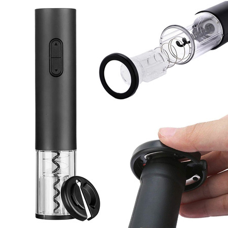 Electric corkscrew wine opener cutter