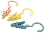 Clip with hook set of 3 pieces laundry drying clip
