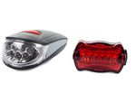 Luces led bicicleta delantera trasera 7+5 led