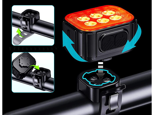 Viinud jalgratta lamp tagumine eesmine komplekt usb jalgratta juhtraudade laetav aku