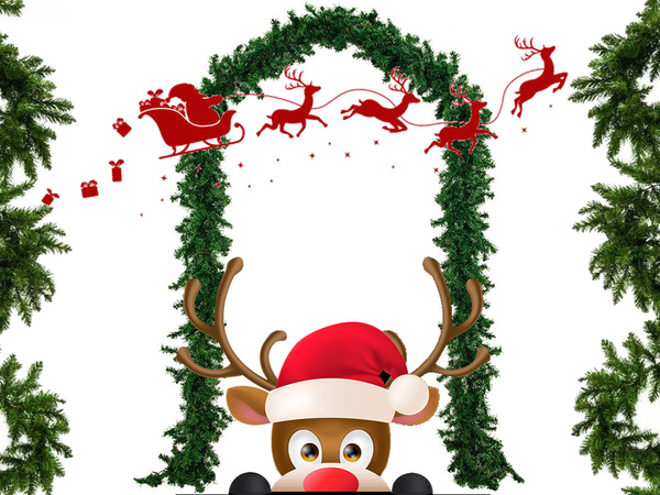 Christmas decorative garland 280cm